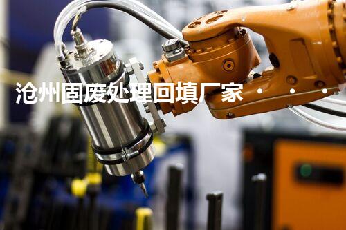 沧州固废处理回填厂家，靠谱不？快来瞧瞧！